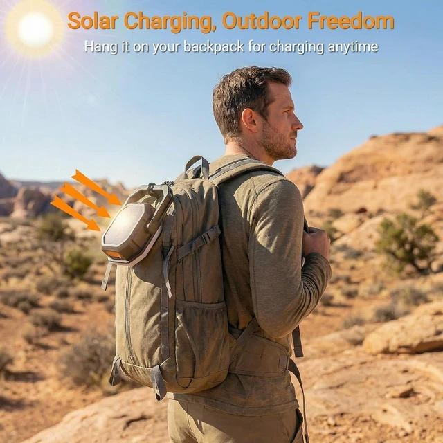 Alt view image 4 of 7 - Rechargeable 4000LM 6600mAh Solar Camping Lantern, 2-Pack
