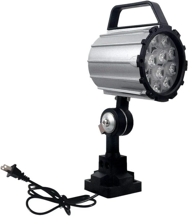 Main image of 12W 120V LED Machine Work Light Adjustable Short Arm for Drilling, Lathe & CNC Milling Machine (12W with US Plug)