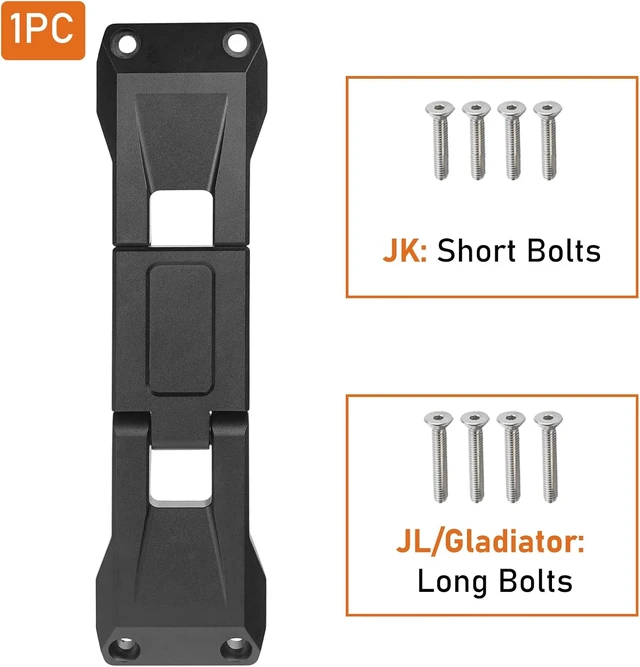 Alt view image 5 of 7 - Side Door Hinge Step for 20072026 Jeep JK, JL & Gladiator JT