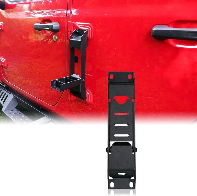 Main image of Wrangler Door Hinge Step Foot Pegs for Jeep Wrangler 20072023 JK/JKU/JL/JLU & Gladiator JT Roof Access (1 Pack)