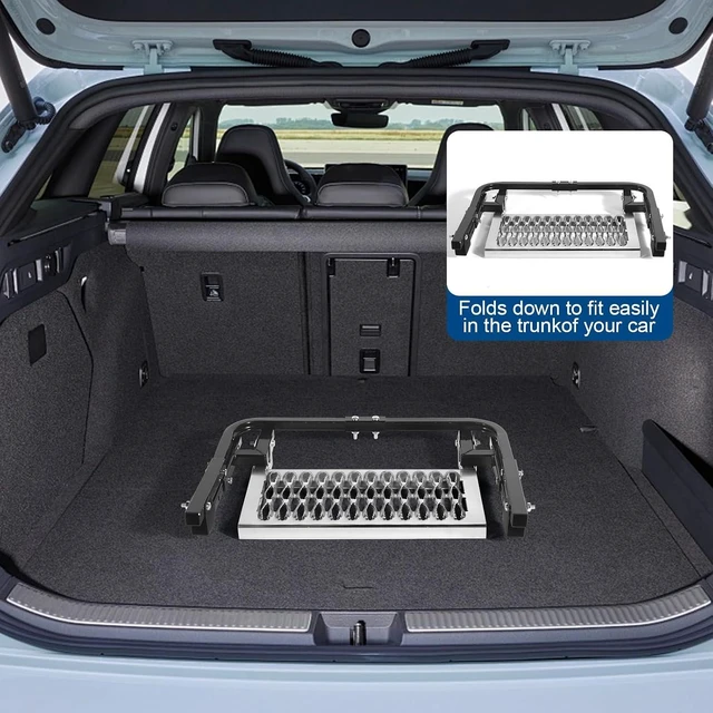 Alt view image 6 of 7 - Heavy-Duty Folding Tire-Mounted Step for Truck, SUV & RV, Adjustable Design