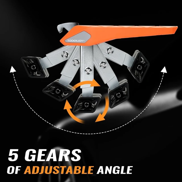 Alt view image 3 of 7 - Folding Car Door Step Pedal Ladder for Roof Access, Universal Fit Aluminum, 400 LBS Weight Capacity