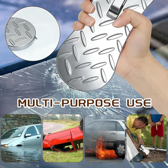 Alt view image 4 of 7 - 2 PCS Silver Aluminum Car Door Step for Roof Access with Latch Protector