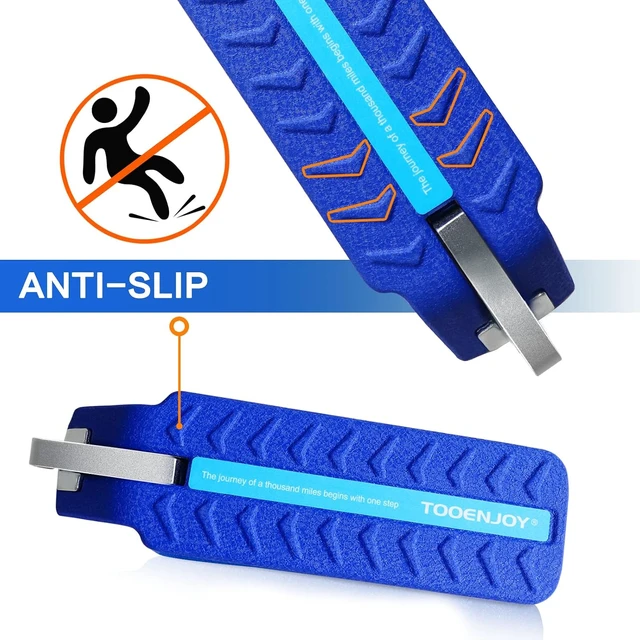 Alt view image 4 of 6 - Universal Car Door Step with 5-Gear Adjustment, 400 LBS Load (Blue)