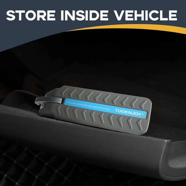 Alt view image 5 of 6 - Universal 5-Gear Car Door Step with Door Latch Hook (Light Grey)
