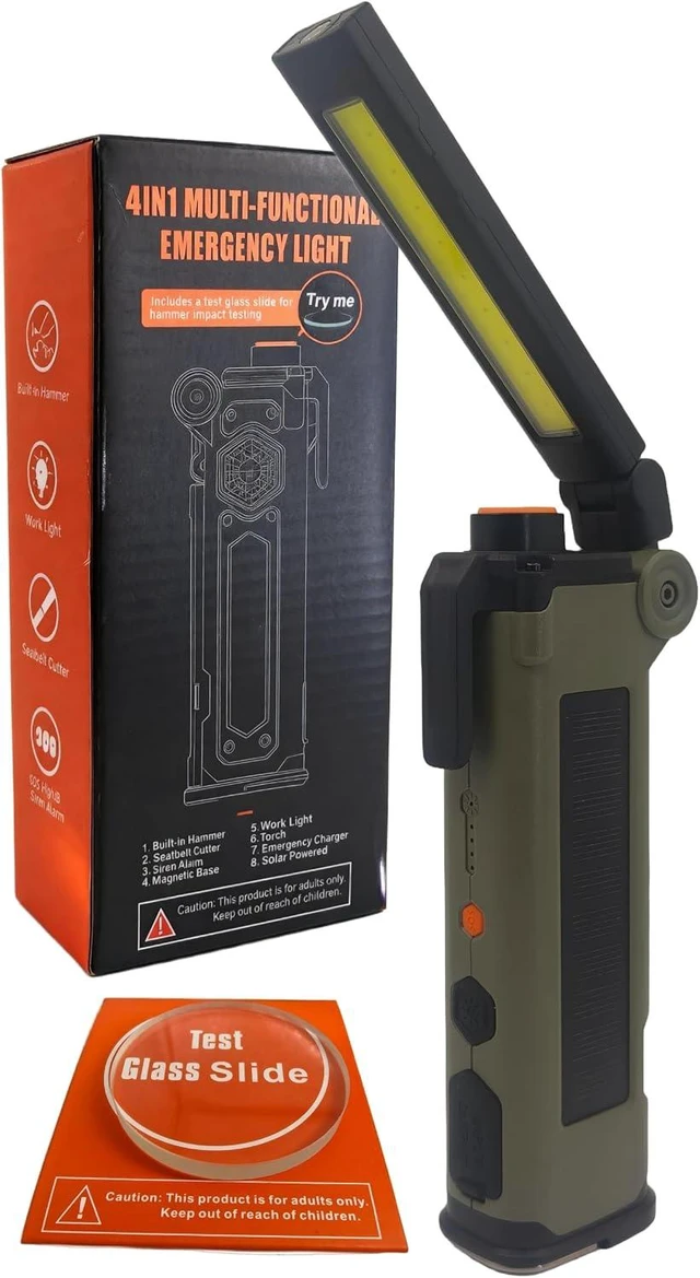 Main image of 8-in-1 Car Emergency Escape Tool with Window Breaker & Seat Belt Cutter