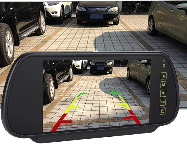 Main image of 7-Inch Auto-Dimming Car Rearview Mirror Monitor Replacement Rear View Camera with Bracket, Universal for Cars & Trucks