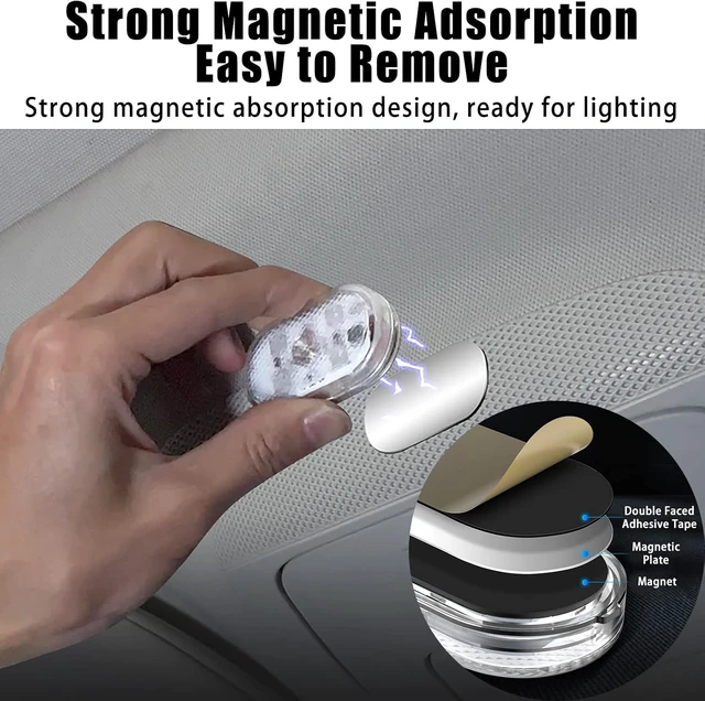 Alt view image 5 of 7 - USB Charging Touch-Sensor LED Interior Car Light Touch Lamp for Car Lighting & Night Light (Colour, 10 PCS)