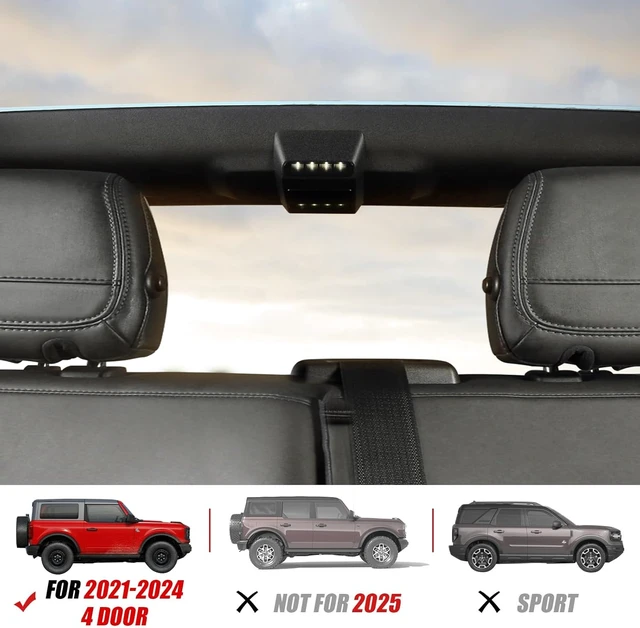 Alt view image 2 of 7 - Rear Ceiling Lights for 20212024 Ford Bronco 4-Door