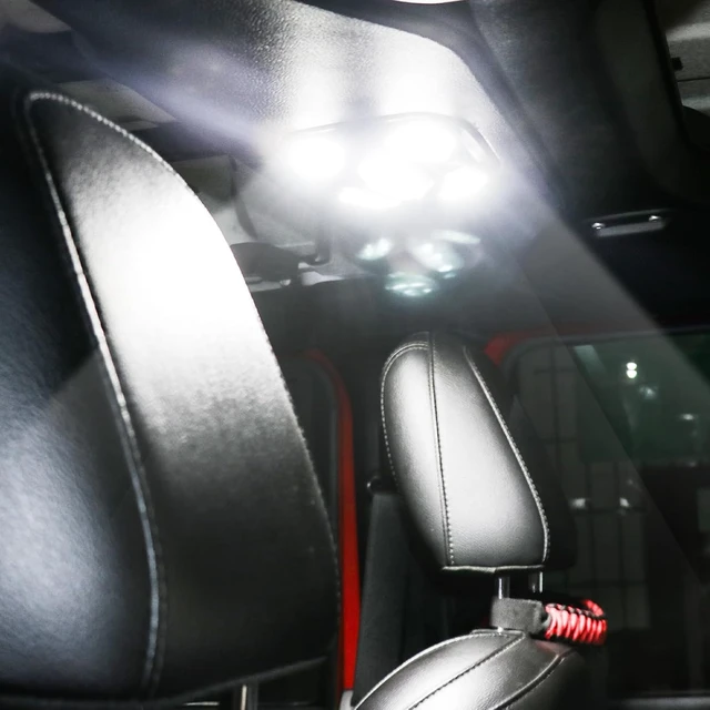 Alt view image 7 of 7 - Front Interior LED Dome Lights, Compatible with 20182026 Jeep Wrangler JL