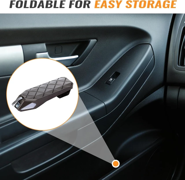 Alt view image 7 of 7 - Aluminum Folding Car Door Step Ladder for Roof Access Universal Fit, 400 LBS Weight Capacity