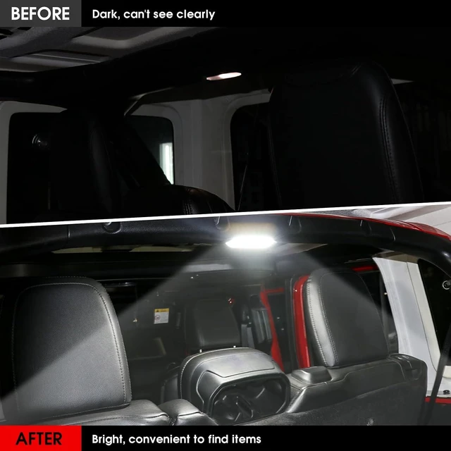 Alt view image 2 of 7 - LED Dome Lights for Jeep Wrangler JL / Gladiator JT 20182023