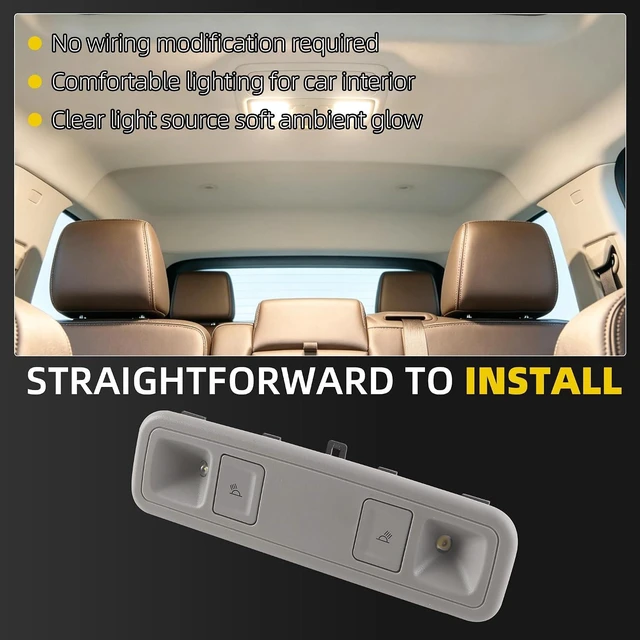 Alt view image 4 of 7 - Gray Interior Dome Light, Replace #84398398 23155119 23487171