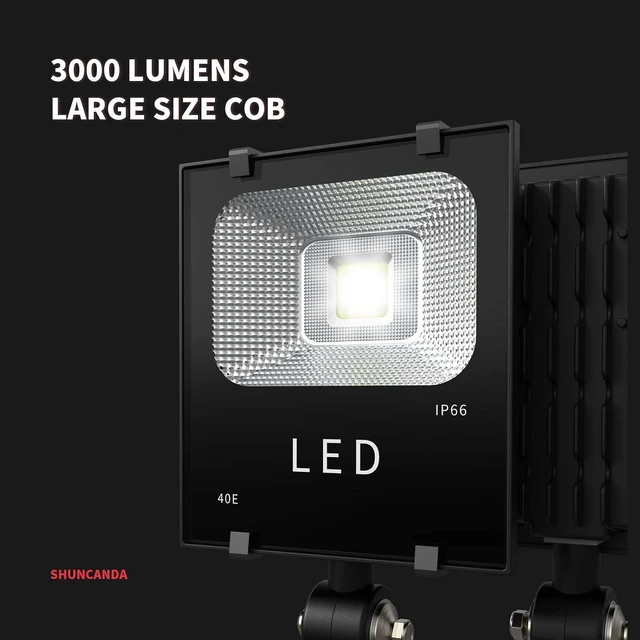 Alt view image 2 of 6 - 30W Folding Aluminum Alloy LED Work Light with Long Arm Cool & Warm Light for Lathe, Milling, Drill Press & Industrial Reading