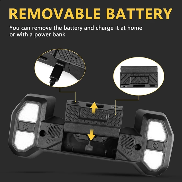 Alt view image 3 of 7 - Interior Map Reading Light, Compatible with Jeep Wrangler JL / Gladiator JT / 4XE 20182023 Push-Button LED Dome for Front Seat Area, 2 & 4 Door
