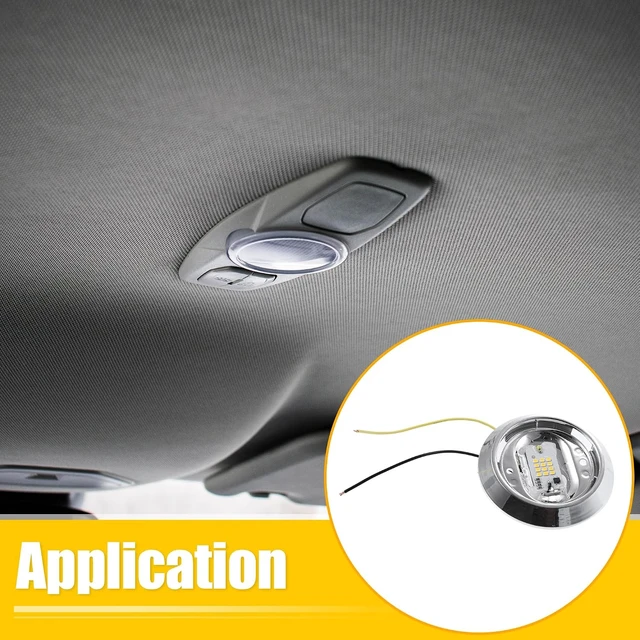 Alt view image 3 of 7 - 12V Round Dome LED Car Reading Light for Pontiac GTO & Buick