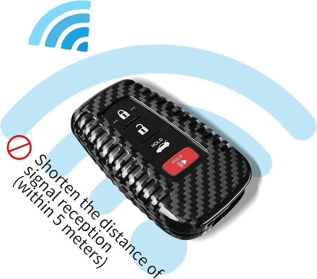 Alt view image 4 of 7 - Black Key Fob Case, Compatible with Toyota Camry, Avalon, C-HR & Prius