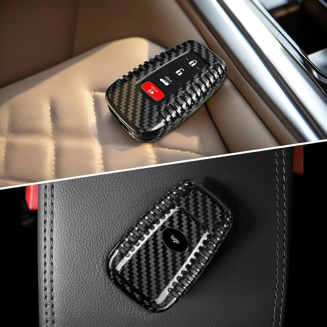 Alt view image 7 of 7 - Black Key Fob Case, Compatible with Toyota Camry, Avalon, C-HR & Prius