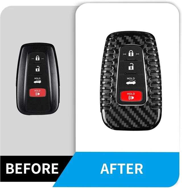Alt view image 6 of 7 - Black Key Fob Case, Compatible with Toyota Camry, Avalon, C-HR & Prius