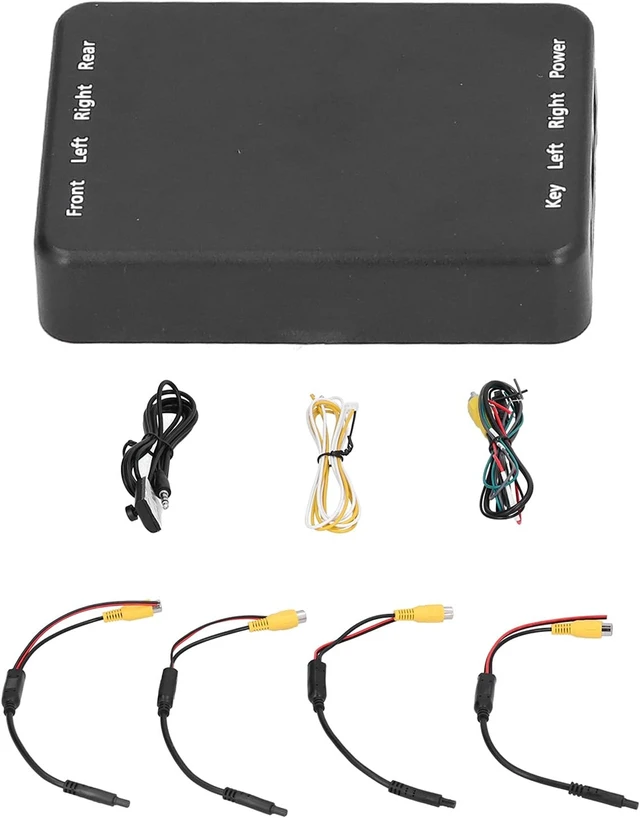 Alt view image 6 of 7 - 4-Way Car Video Switch Universal 360° Panoramic Rearview Camera Control Box System for Car Monitoring