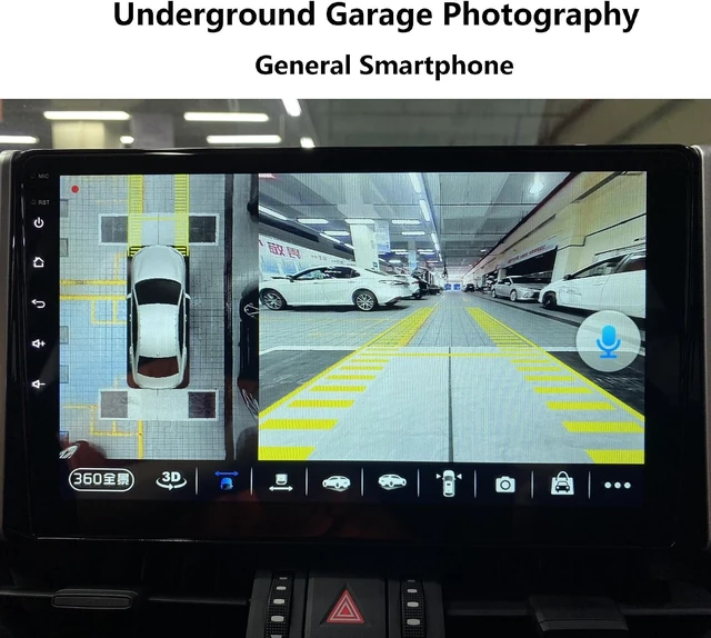 Alt view image 7 of 7 - 360° Panoramic Camera System for Android 3D 1080P with Excellent Night Vision, Parking Assist Kit, Mounting Accessories & Video Cables (360 Camera-1080P)