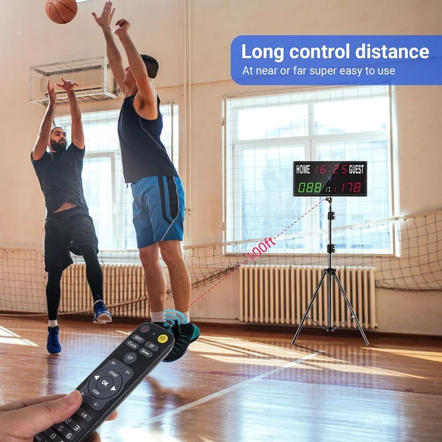 Alt view image 5 of 6 - Portable LED Electronic Scoreboard with Remote Score Keeper