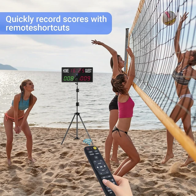 Alt view image 6 of 6 - Portable LED Electronic Scoreboard with Remote Score Keeper