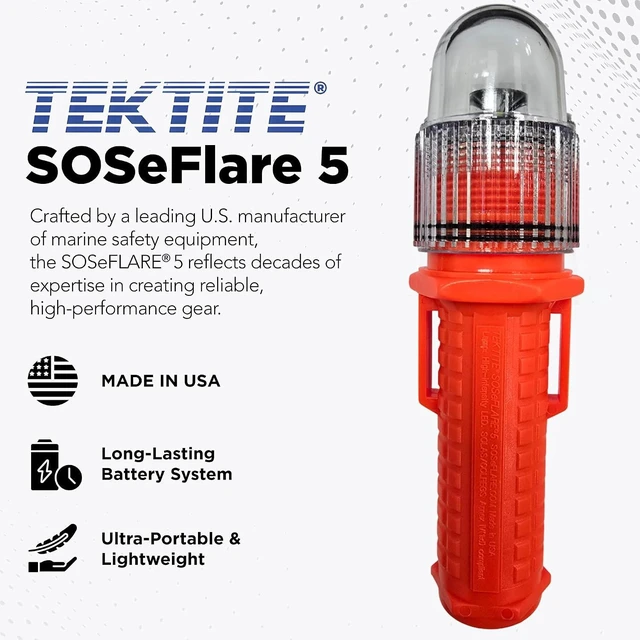 Alt view image 2 of 7 - SOSeFLARE 5 No More Flares Waterproof LED Electronic Boat Distress Flare