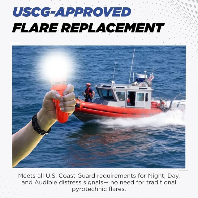 Alt view image 3 of 7 - SOSeFLARE 5 No More Flares Waterproof LED Electronic Boat Distress Flare