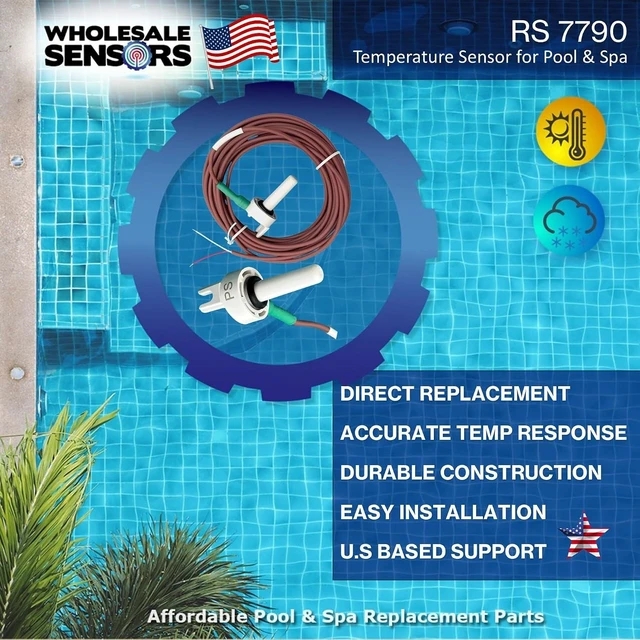 Alt view image 2 of 7 - 15ft Temp Sensor Replacement for Jandy Zodiac Aqualink RS 7790 Pool Control System 12-Month Warranty & USA Support