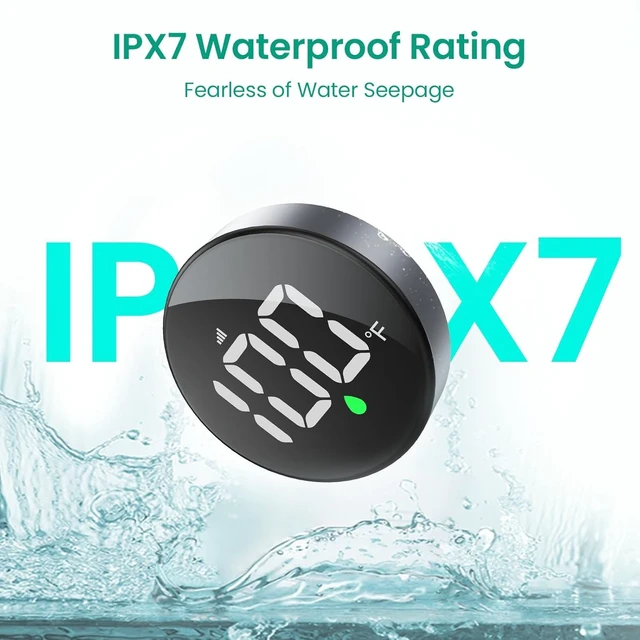 Alt view image 7 of 7 - MX08 Shower Temperature Display Thermometer °F/°C Switchable