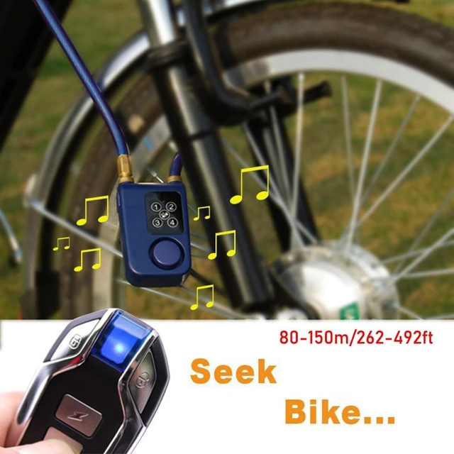 Alt view image 2 of 7 - Black Waterproof Bike Alarm Lock with GPS Tracker
