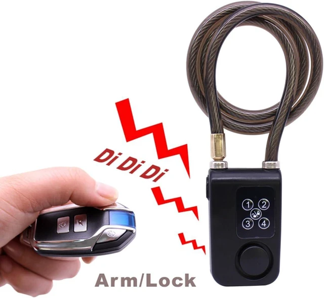 Alt view image 3 of 7 - Black Waterproof Bike Alarm Lock with GPS Tracker