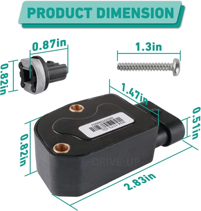 Alt view image 4 of 6 - Golf Cart Throttle Sensor for Club Car Precedent/Tempo/Onward 2010-Up Gas Models with 2nd-Gen Accelerator Pedal Assembly, Replaces OEM #N34-1173(G)