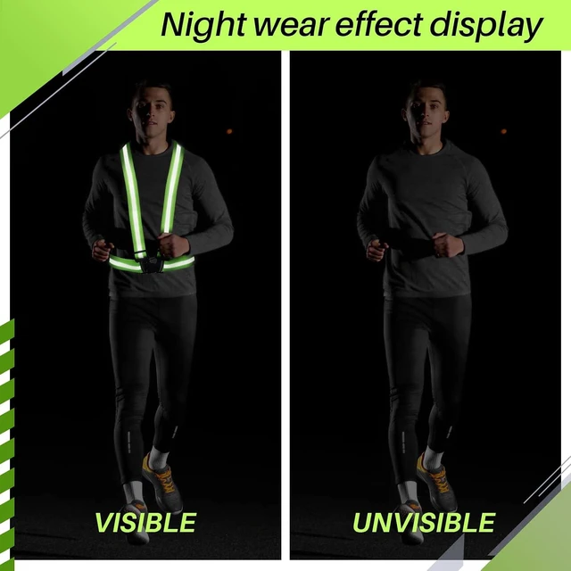 Alt view image 5 of 7 - Reflective Running Vests, Safety Vest Straps