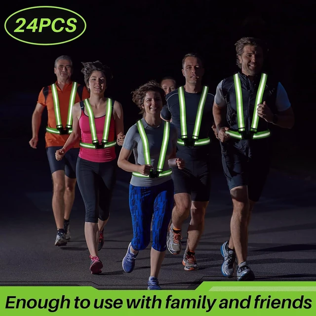 Alt view image 6 of 7 - Reflective Running Vests, Safety Vest Straps
