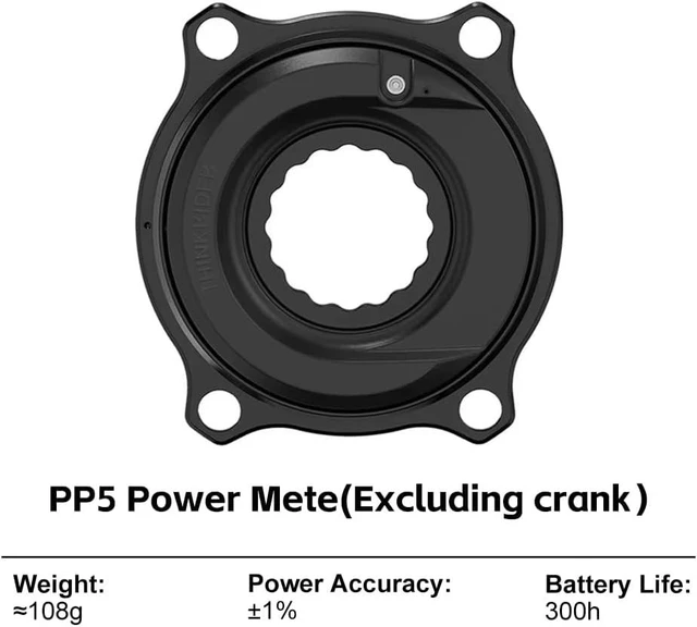 Alt view image 7 of 7 - PP5 Spider Power Meter & Crankset Carbon/Aluminum Options, 110 BCD 4-Bolt, BLE & ANT+, Lightweight, Road-24, 160172.5mm for Road Bike