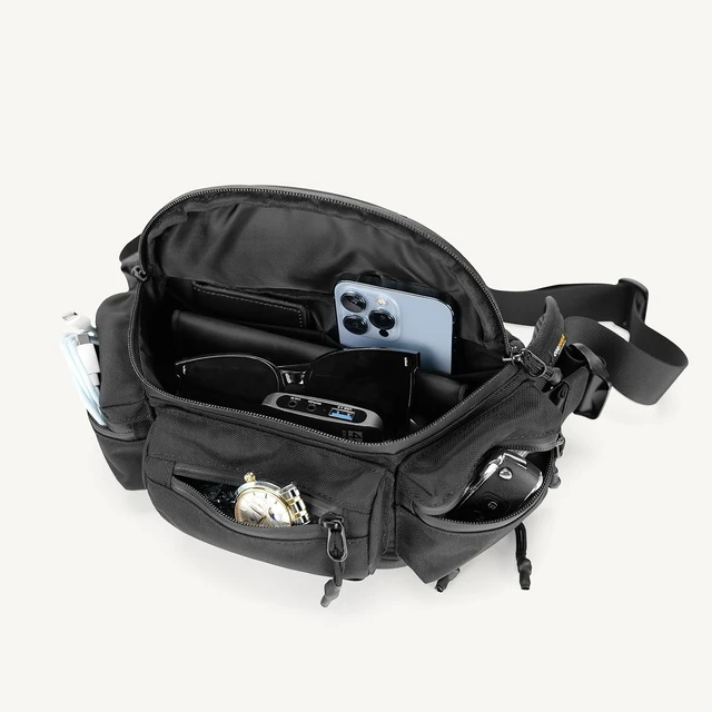 Alt view image 3 of 7 - 6.5L Expandable Waist Pack for Men Large Hip Pack for Cycling