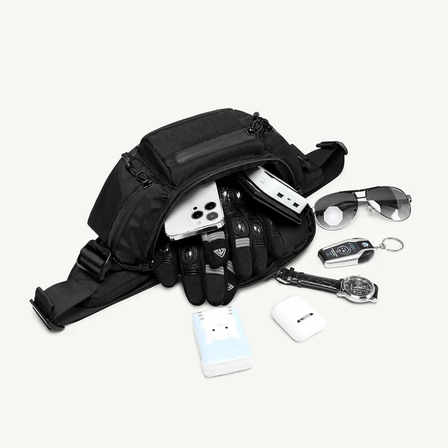 Alt view image 2 of 7 - 6.5L Expandable Waist Pack for Men Large Hip Pack for Cycling