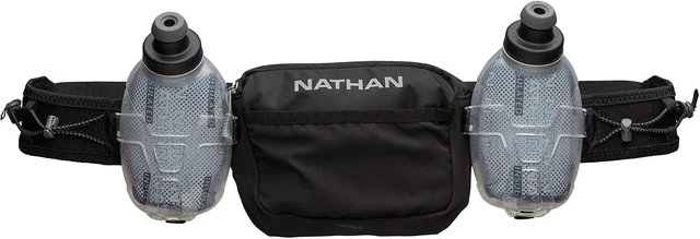 Main image of Running Belt Hydration with Flasks & Storage Pockets Insulated Running Water Bottle Belt for Walking & Hiking