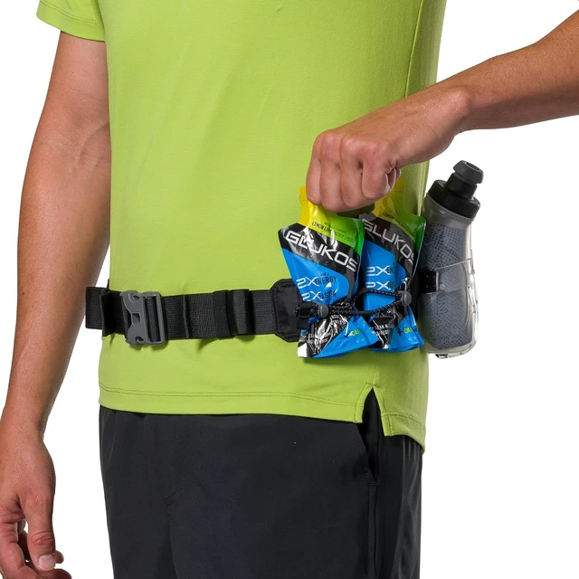 Alt view image 6 of 6 - Running Belt Hydration with Flasks & Storage Pockets Insulated Running Water Bottle Belt for Walking & Hiking