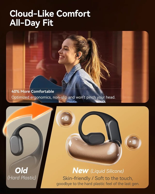 Alt view image 4 of 7 - Gen 2 Bone Conduction Open Ear Headphones, 60H IP68