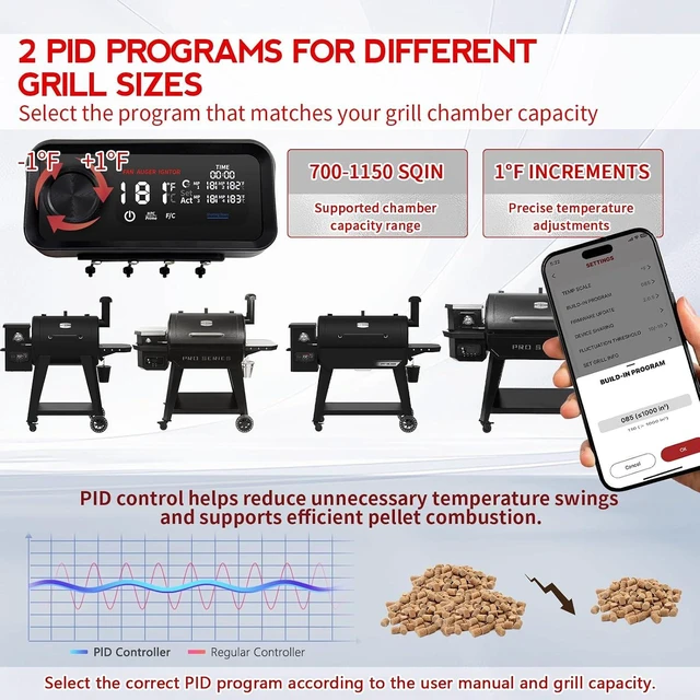 Alt view image 3 of 7 - Pit Boss Pro Series WiFi Controller Kit 850/1100 Combo/1150/700DX/850DX