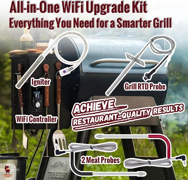 Alt view image 5 of 7 - Universal Upgraded WiFi PID Controller Complete Replacement Kit
