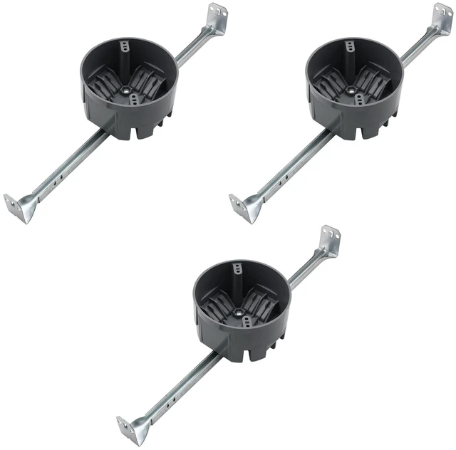 Main image of 3-Pack Round 20 cu in Electrical Box with Adjustable Bar