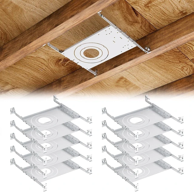 Main image of 10-Pack New Construction Mounting Plate, Adjusts 9-1/8"25" Joists