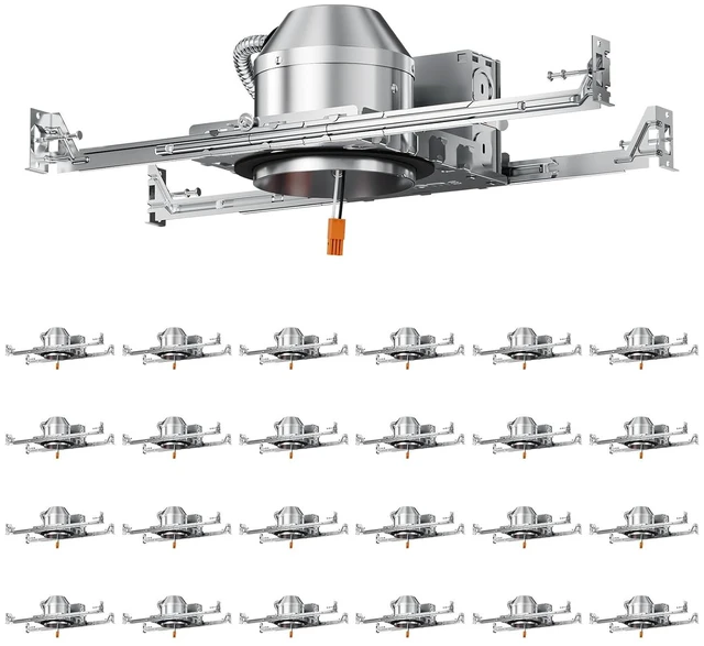 Main image of 24-Pack 4-Inch Recessed Lighting Housing, Can Light Housing