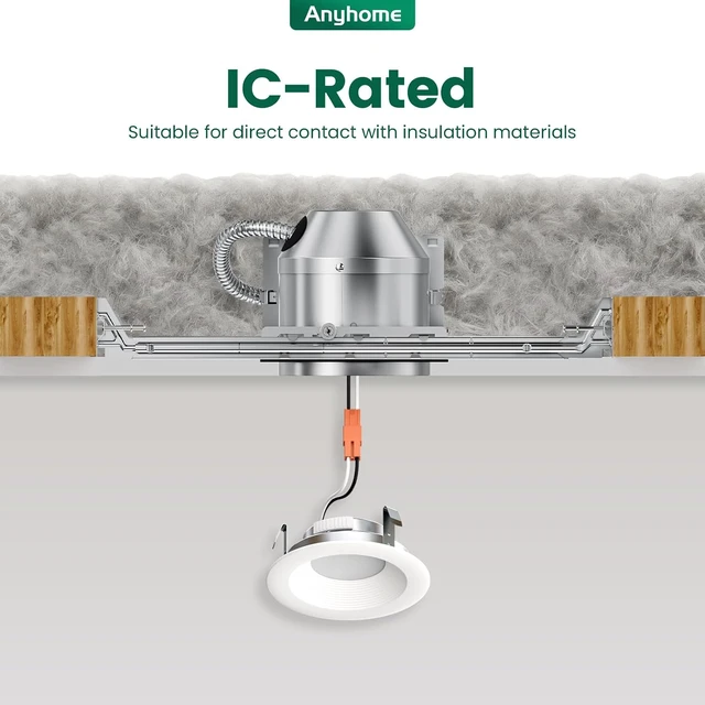 Alt view image 3 of 7 - 24-Pack 4-Inch Recessed Lighting Housing, Can Light Housing