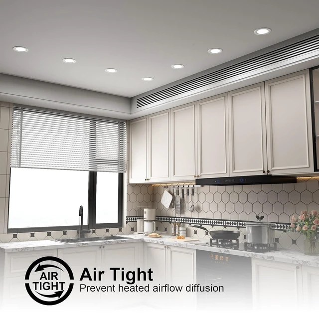 Alt view image 7 of 7 - 4-Inch New Construction Recessed Can, Air Tight UL-Listed, 8-Pack