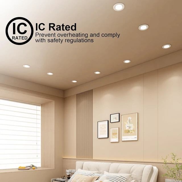 Alt view image 6 of 7 - 4-Inch New Construction Recessed Can, Air Tight UL-Listed, 8-Pack